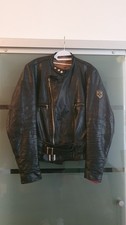 HARRO Retro-Lederjacke, Rennweste Made in Germany Gr.106 schwarz mit Webpelz 