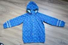 Nico Kinder Regen Matsch Übergangs Jacke Outdoor Gr. 116  Gummi schwarz Kapuze