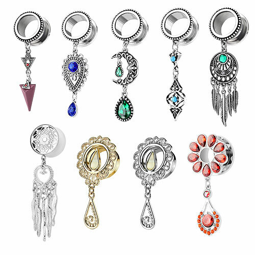 Flesh ohr tunnel plug piercing - flesh,