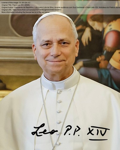 Repro autogramm papst - papst, leo