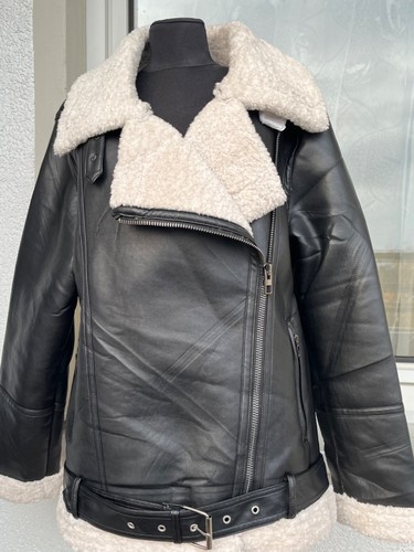 Damen lederjacke bomber - damen,
