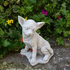 Chihuahua Hund Steinfigur H.31