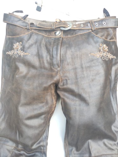 Bestickte braune ziegenleder - bestickte,