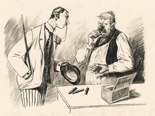 Theodor Grätz - Havanna Zigarren Cuba Kuba Raucher Karikatur Zeichnung