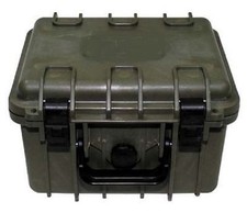 Army Kunststoff Transportbox Outdoor Case wasserdicht 26,7 x 23,9 x17,6 cm oliv