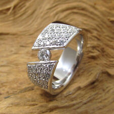 Wert 3300,- Gold Spannring aus 750 / 18 KT Weißgold Ring Brillanten