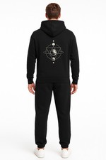 Herren Jogginganzug Schwarz