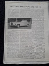 1969 MERCEDES 300SEL 6.3L  -