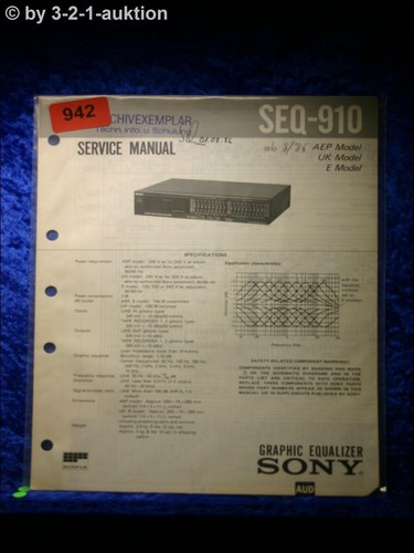 Sony service manual seq - sony,