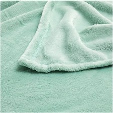 QVC CORAVELLE 2 Heimdecken uni Mikrofaser Flausch ca. 150x200cm mintgrün .