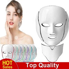 Kosmetik LED Gesichtsmaske 7-Farben Lichttherapie Maske Photonentherapie Maske