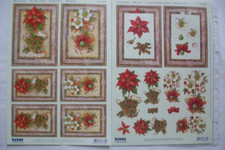 Advent Weihnachten - Motivbogen und 3D-Stanzbogen - für 2 Karten + 4 kl. Karten