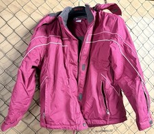 Winterjacke Mädchen Skijacke Gr. 134 140 Pink Kapuze