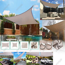 Sonnensegel WASSERDICHT Sonnenschutz Windschutz 99% UV-Schutz Dreieck Rechteck