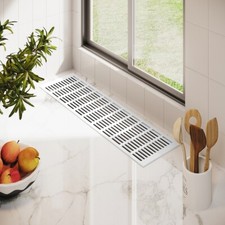 Stegblech 150mm breit Weiß