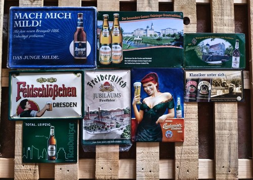 Konvolut blechschild bier - konvolut,