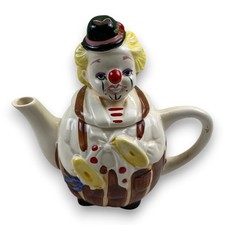 Vintage Teekanne Clown Keramik