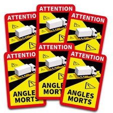 6x Angles Morts Aufkleber