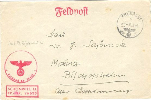 Feldpost brief - brief, /