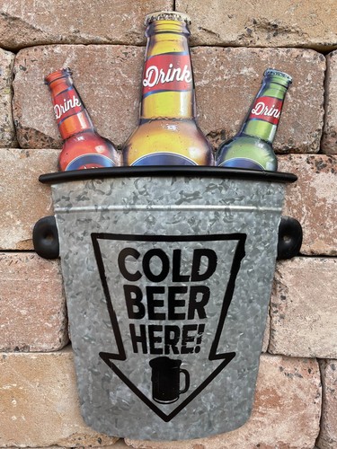 Blechschild cold beer cm - beer,