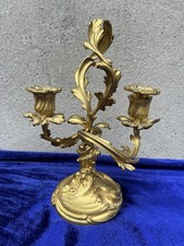 Leuchter Bronze Feuervergoldet