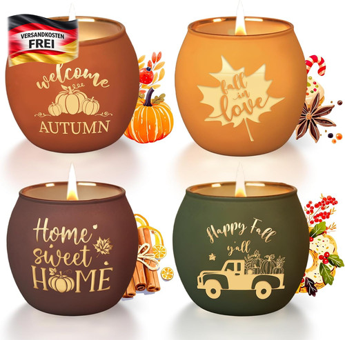 Herbst duftkerzen set - duftkerzen, stück