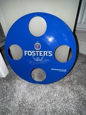 Set / 3 Fosters Pub Hausbar Memorabilia Multi Pint Getränk Glasträger Festival