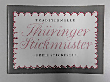 Traditionelle Thüringer Stickmuster Freie Stickerei Heft A6 DDR 1984