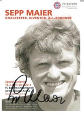 Sepp Maier  AK Werbekarte /
