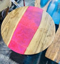 18 " Epoxid Harz Kaffee Rund Table Top Holz Arbeit Heim Möbel