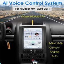 9,7'' 8Kern für Peugeot 407 2004-2011 Autoradio GPS Navi CarPlay 8G+128GB DSP BT