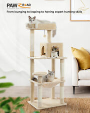 PAWZ Road Kratzbaum Große Katze Katzenbaum Sisal Katzenkratzbaum Spielbaum 143cm