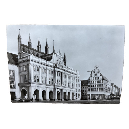 Postkarte rostock rathaus - postkarte,
