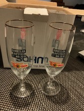 2x Union Aufstiegs-Glas 2019  Goldrand ,RAR! –NEU – Berliner Pilsner O.Karton