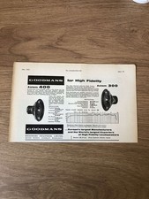 GRAM220 MAGAZINWERBUNG 5X8 GOODMANS AXIOM 400 LAUTSPRECHER
