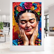 Wandbild, FRIDA KAHLO Frau