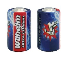 2 x Wilhelm ER14250 mit Box Batterie 1/2 AA Lithium 3,6V 1200 mAh Li-SOCl2