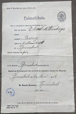 Heimatschein Königreich