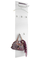 Wandgarderobe 160cm Garderobenpaneel Garderobe Flur Weiß Matt RENA