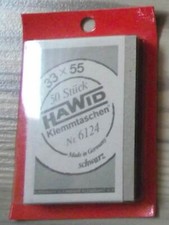 hawid Klemmtaschen, schwarz, 50 Stück, zur Auswahl