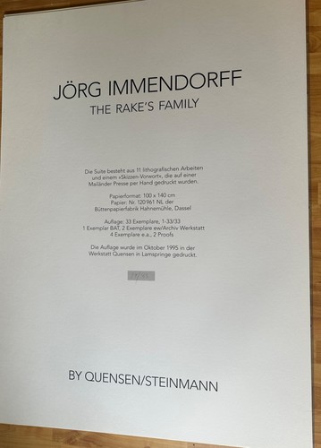 Jörg immendorff rakes - immendorff,,