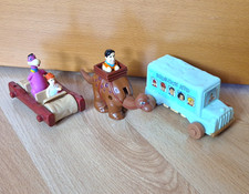3 Figuren "Mc Donald's Happy Meal Spielzeug Fred Feuerstein - gebraucht