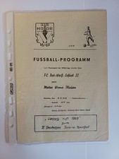 Programmheft - Stadionzeitung WEMA Plauen -  Rot Weiss Erfurt II DDR Liga 68/69