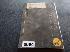 0694 Werkstatthandbuch Betriebsanweisung Hanomag Radlader 44C und 55C