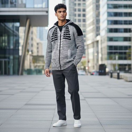 Stylische herren strickjacke - herren,