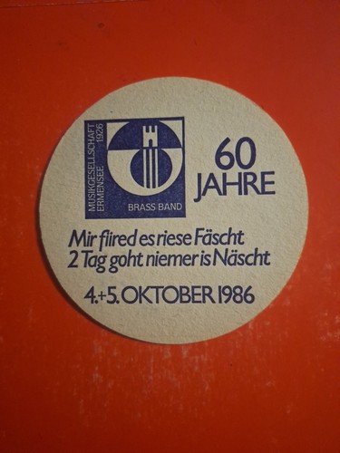 Bierdeckel 1986 ermensee - 1986,