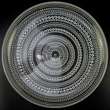 Nuutajärvi / Iittala Glas Speiseteller Serie Tauperle / Kastehelmi Toikka Design