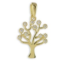 Lebensbaum Anhänger Gold 333  40,45,50,55 cm verschied. Goldketten