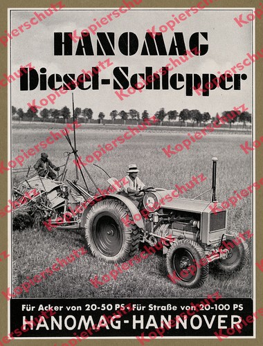 Hanomag diesel schlepper - hanomag, diesel-schlepper