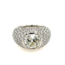 Mantelring Diamantring Gr.55 ca. 8,65 ct Diamanten Platin 950